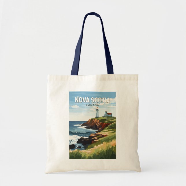 Bolso De Tela Nueva Escocia Canadá Viaje de arte (Frente)