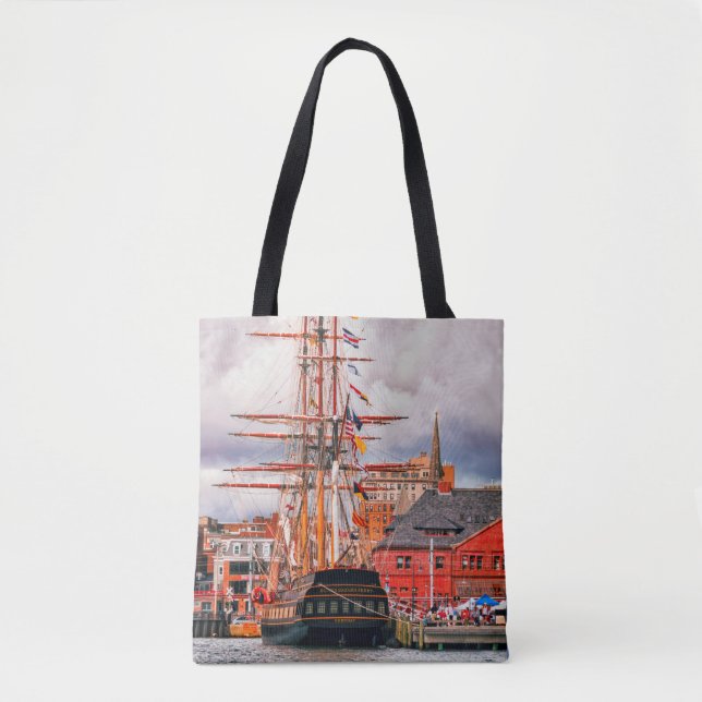Bolso De Tela Nueva Inglaterra (Anverso)