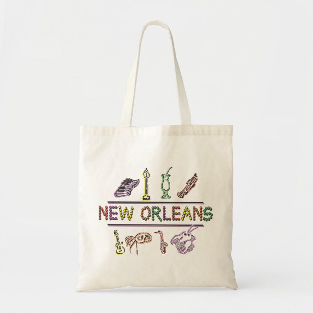 Bolso De Tela Nueva Orleans (Frente)