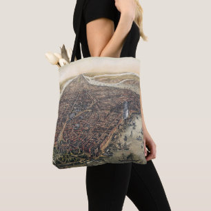 Bolso De Tela Nueva York antigua, Manhattan, Puente de Brooklyn