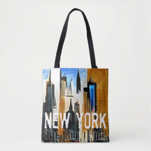 Bolso De Tela Nueva York La pintura abstracta de la gran Apple
