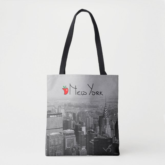 Bolso De Tela Nueva York, Manhattan, Big Apple Guay (Anverso)
