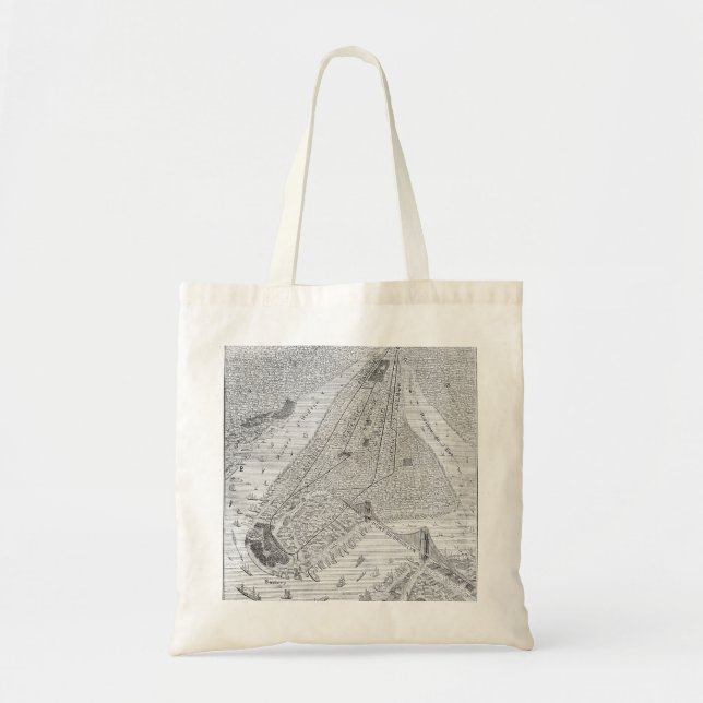 Bolso De Tela Nueva York: Tren del EL, C1878 (Frente)