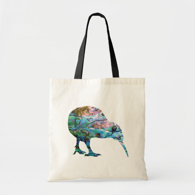 BOLSO DE TELA NUEVA ZEALAND KIWI PAUA (Frente)