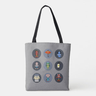 Bolso De Tela Nueve Monstruos Japoneses de Yokai