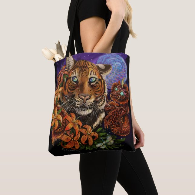 Bolso De Tela Nuevo arte del Año Chino del Tigre 2022 (Detalle)