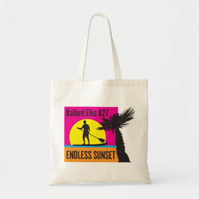 Bolso De Tela NUEVO BAR FUNDRAISER ENdless Sunset (Frente)