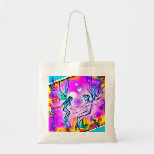 BOLSO DE TELA NUEVO CREA EL TOTE DE LOS FAERIES (Frente)