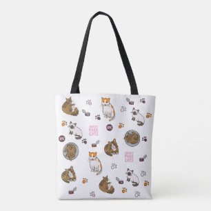 Bolso De Tela Nuevo Doodles Tote Gatos de Sunset Park Resc