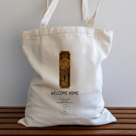 Bolso De Tela Nuevo Hogar de Realtor Felicitaciones Calentamient