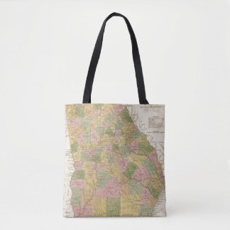 Bolso De Tela Nuevo mapa de Georgia