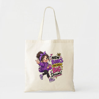 Bolso De Tela Nuevos Libros Nuevos Objetivos Grandes Sueños Dise