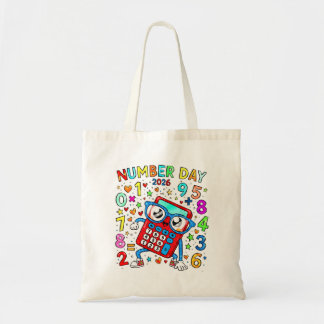 Bolso De Tela Number Day 2026 Calculator Math Tote Bag
