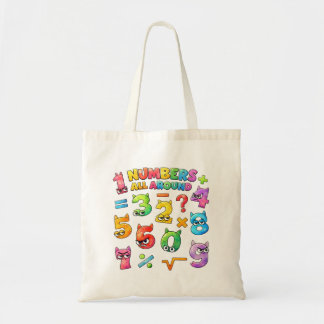 Bolso De Tela Number Day Tote Bag | Colourful Maths Numbers