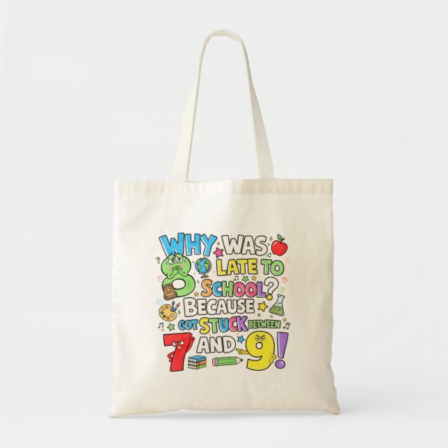 Bolso De Tela Number Day Tote Bag | Funny Maths Numbers (Frente)