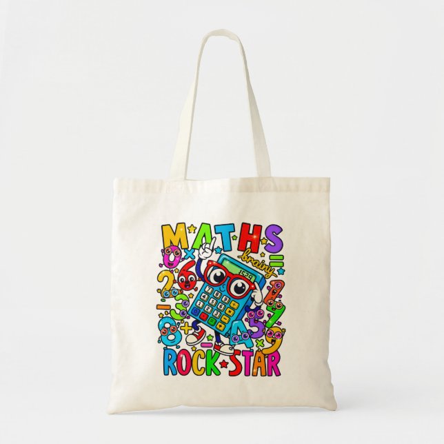Bolso De Tela Number Day Tote Bag | Maths Rock Star (Frente)