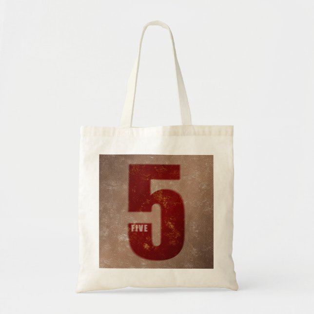 Bolso De Tela number tote bag-5 (Frente)