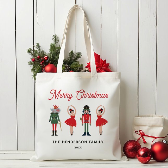 Bolso De Tela Numcracker Custom Name Merry Christmas (Subido por el creador)