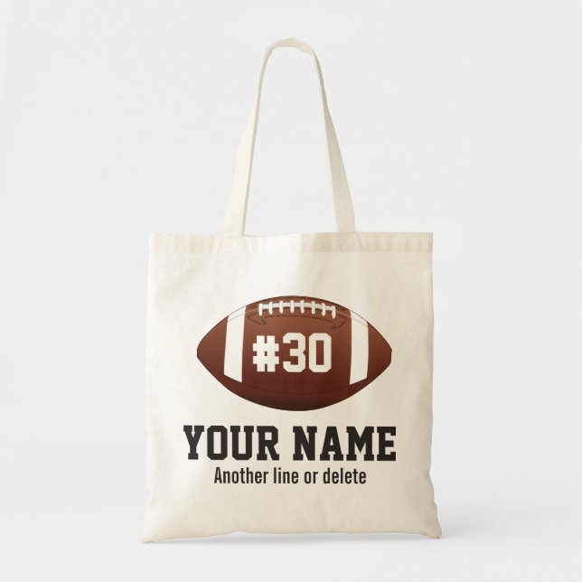 Bolso De Tela Número conocido de encargo personalizado del (Frente)