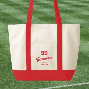 Bolso De Tela Número de jugador y nombre del equipo del club de