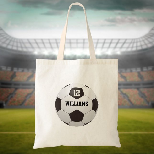 Bolso De Tela Número de nombre personalizado Bola de fútbol (Subido por el creador)
