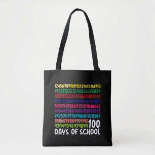 Bolso De Tela Números matemáticos 100 días de escolares