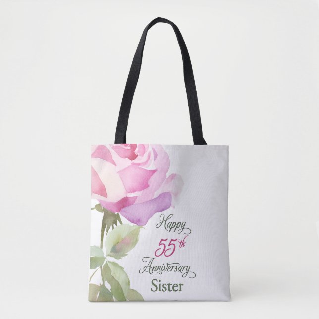 Bolso De Tela Nun 55th Anniversary Sister Catholic Jubilee Pink  (Anverso)
