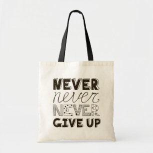 Bolso De Tela Nunca dé para arriba
