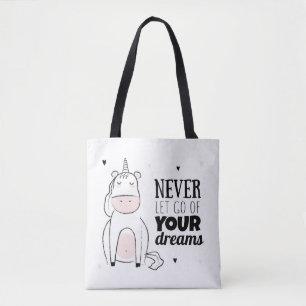 Bolso De Tela Nunca deje van de sus sueños