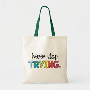 Bolso De Tela Nunca dejes de intentar