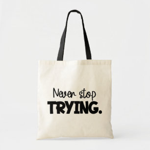 Bolso De Tela Nunca dejes de intentar