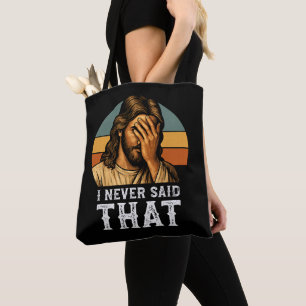 Bolso De Tela Nunca Dije Que Jesús Meme Gracioso Cristiano