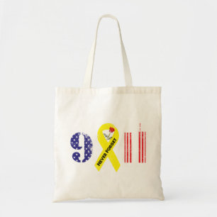 Bolso De Tela Nunca olvidar 9 11 cinta amarilla