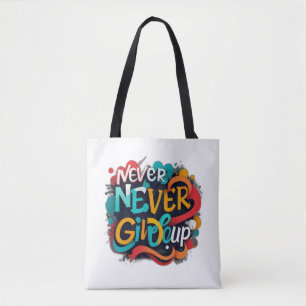 Bolso De Tela Nunca rendirse