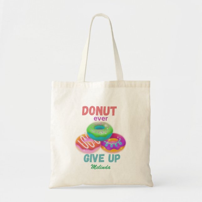 Bolso De Tela Nunca renunciemos a las citas motivacionales (Frente)