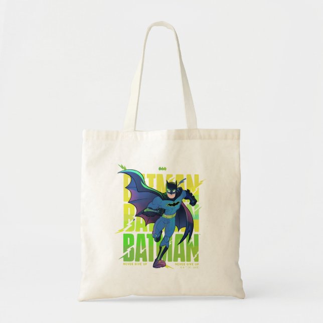 Bolso De Tela Nunca renuncies al gráfico de ejecución de Batman (Frente)