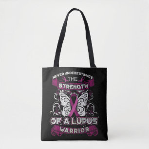 Bolso De Tela Nunca subestimes a un guerrero del lupus que pueda