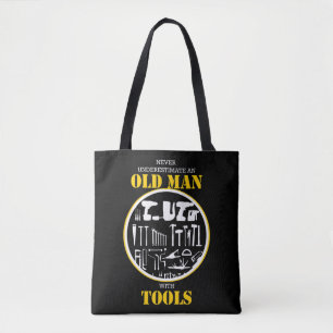 Bolso De Tela Nunca Subestimes A Un Viejo Con Herramientas