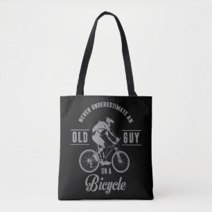 Bolso De Tela Nunca Subestimes A Un Viejo En Bicicleta 