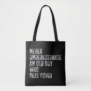 Bolso De Tela Nunca Subestimes A Un Viejo Que Golpea A Codiciar