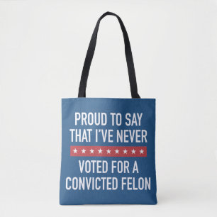 Bolso De Tela Nunca votó por Trump