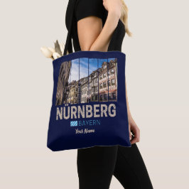 Bolso De Tela Nuremberg Vintage Bavaria Alemania Souvenir