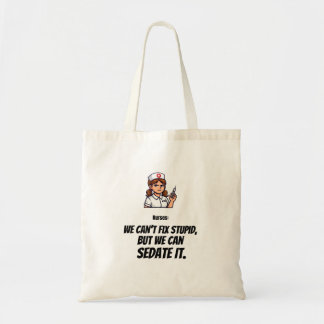 Bolso De Tela Nurse Character Tote Bag | Healthcare Worker Gift 