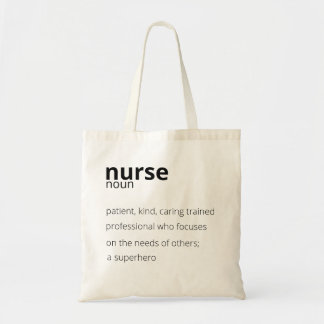 Bolso De Tela Nurse Noun Orgulloso Héroe Enfermería de trabajo