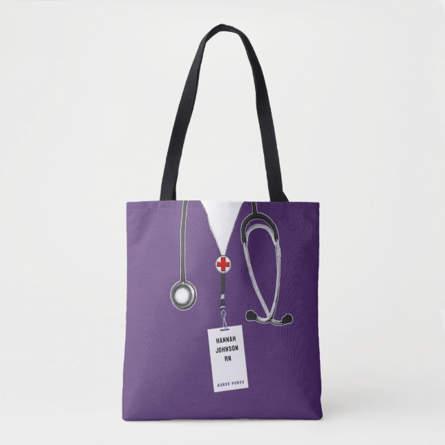 Bolso De Tela Nurse Purse Purple (Anverso)
