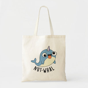 Bolso De Tela Nut-whal Funny Narwhal Pun
