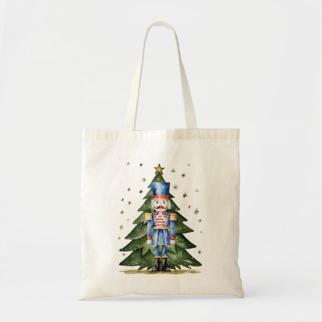 Bolso De Tela Nutcracker de acuarela (Frente)
