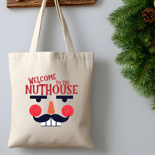 Bolso De Tela Nuthouse Funny Navidades Holiday Grocery