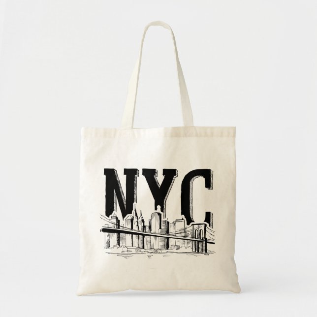 Bolso De Tela Nyc (Frente)