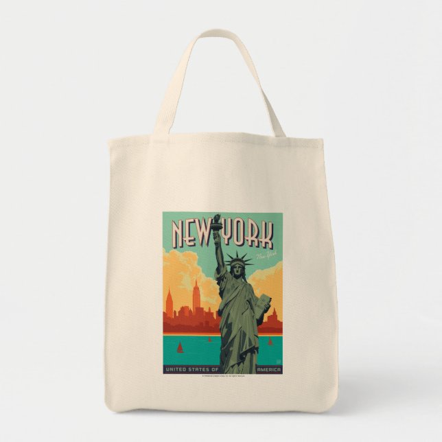 Bolso De Tela NYC - Lady Liberty (Frente)